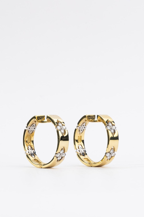 Серьги из лимонного золота c бриллиантами