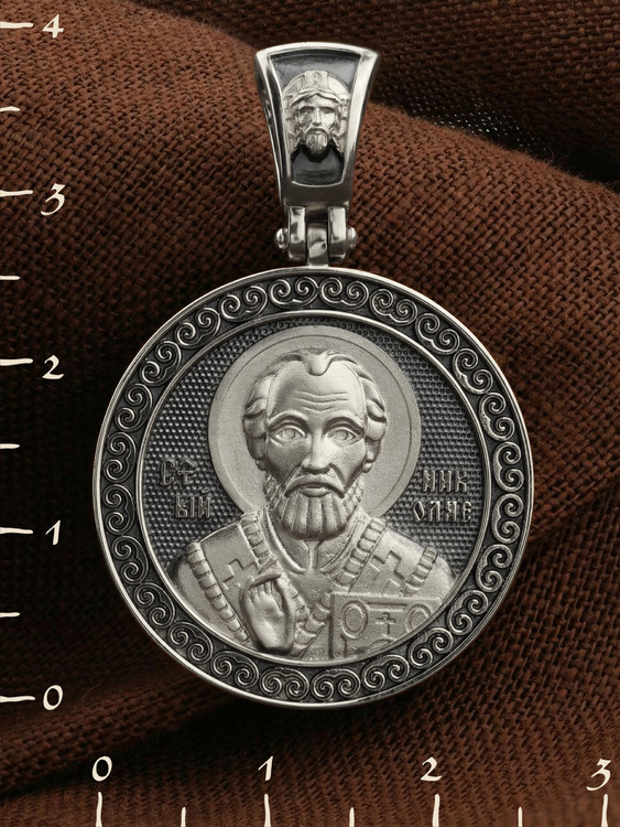 Образок из белого золота