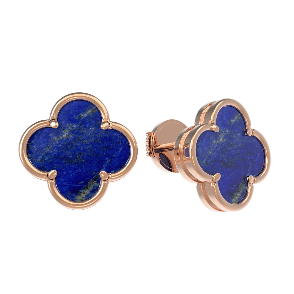 Серьги из золота c лазуритом