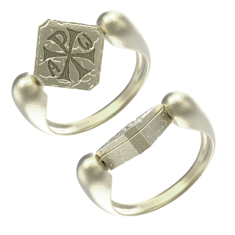 Кольцо из зелёного золота