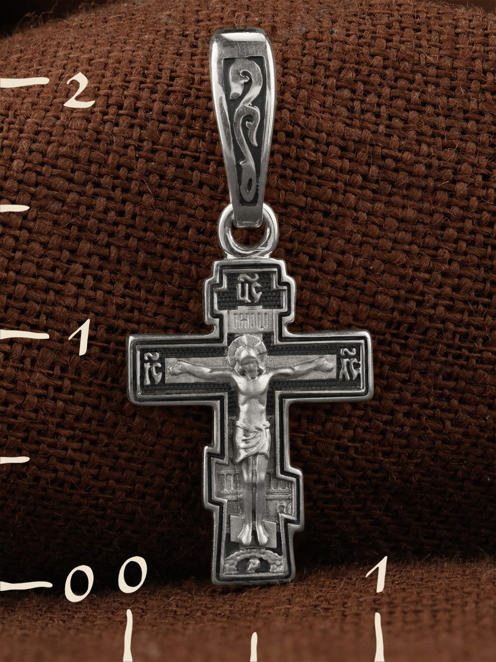 Крест из белого золота