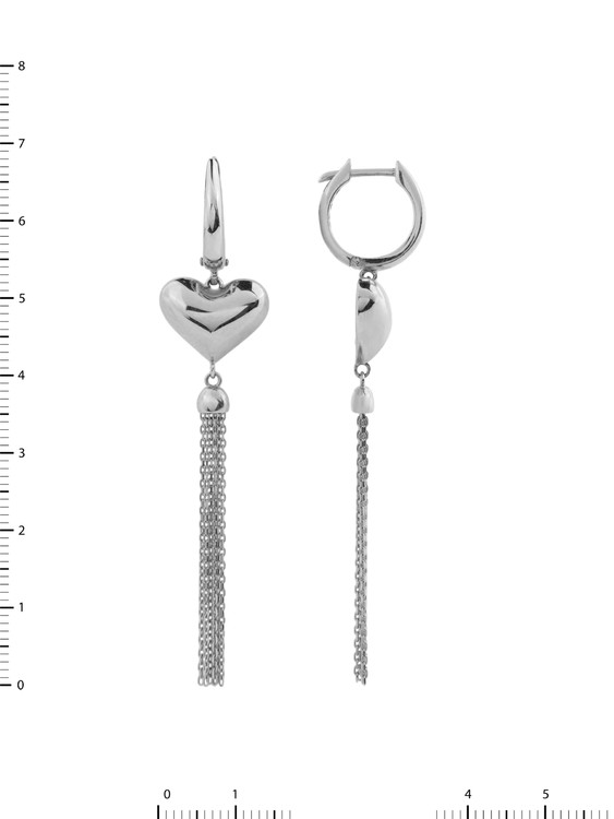 Серьги из белого золота