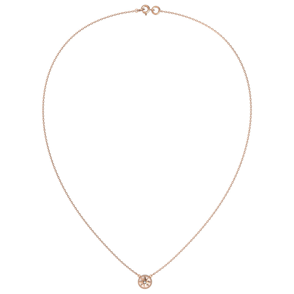 Колье из золота c бриллиантами и перламутром