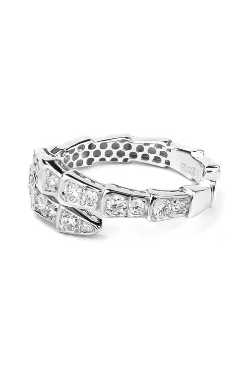 Кольцо из белого золота c бриллиантами