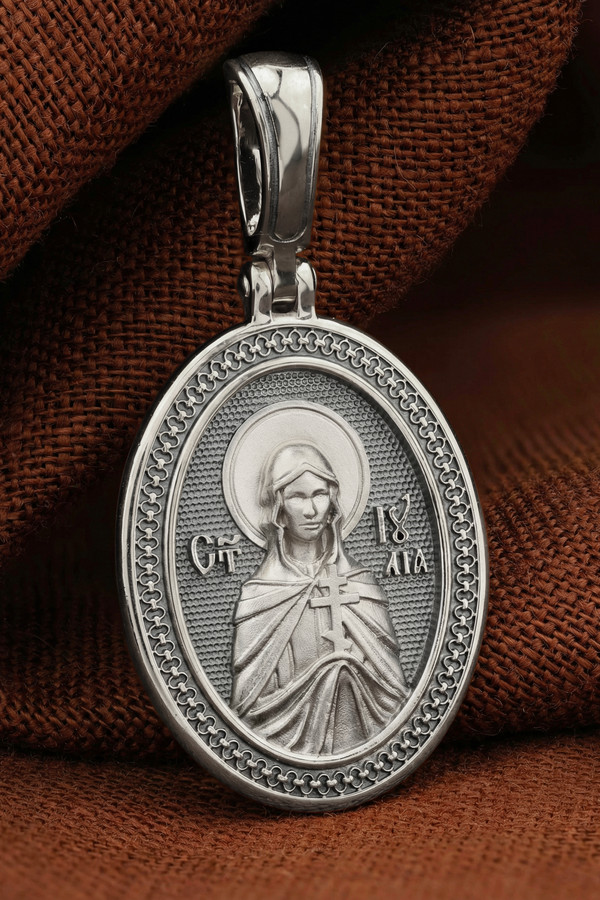 Образок из белого золота