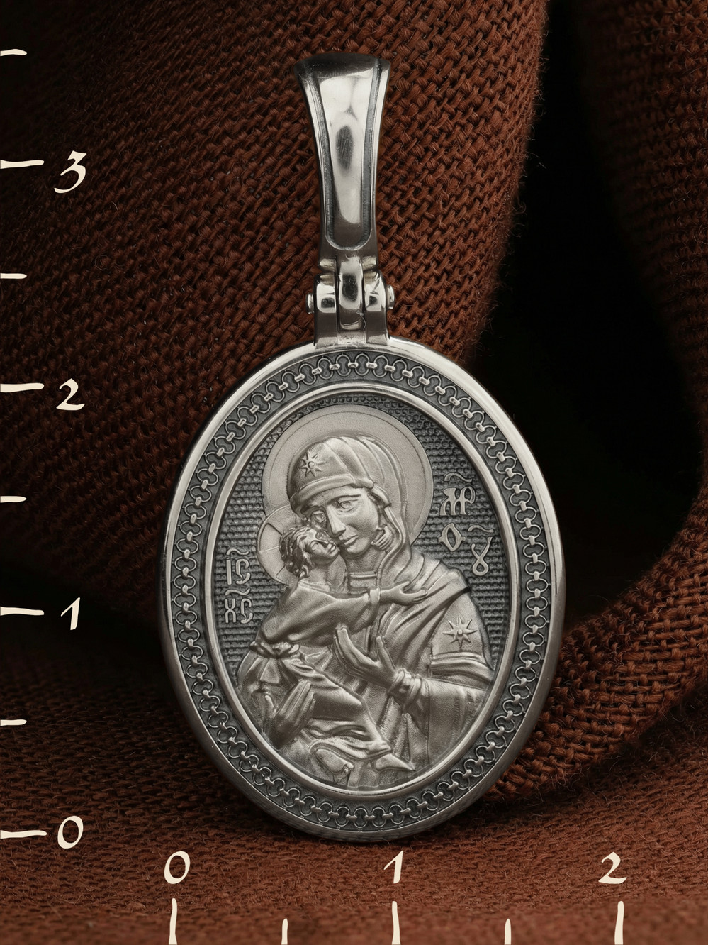 Образок из белого золота