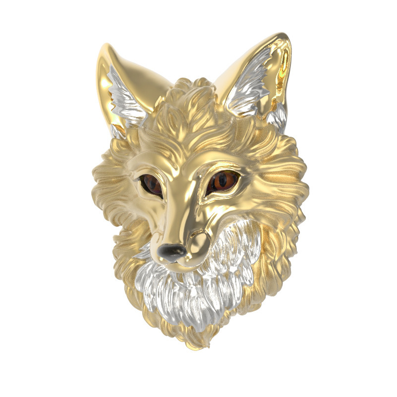 Подвеска из лимонного золота c эмаль