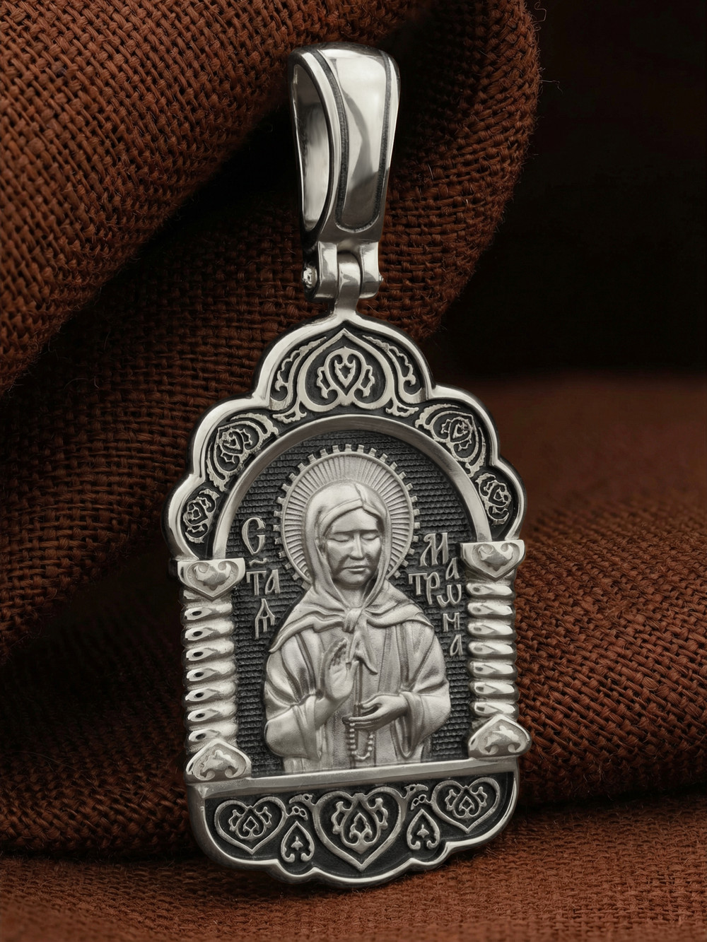 Образок из белого золота