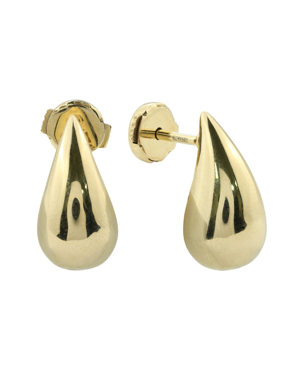 Серьги из лимонного золота