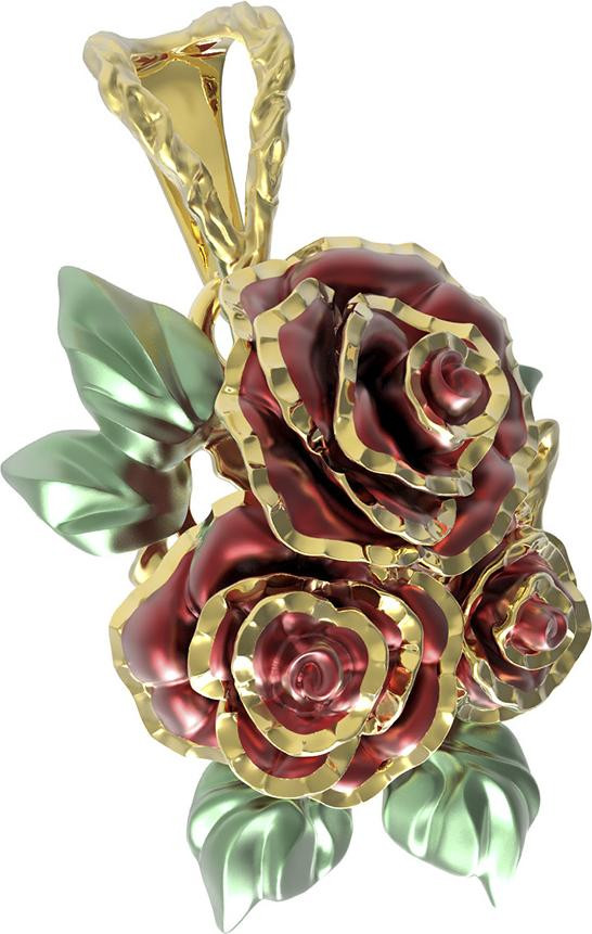 Подвеска из лимонного золота