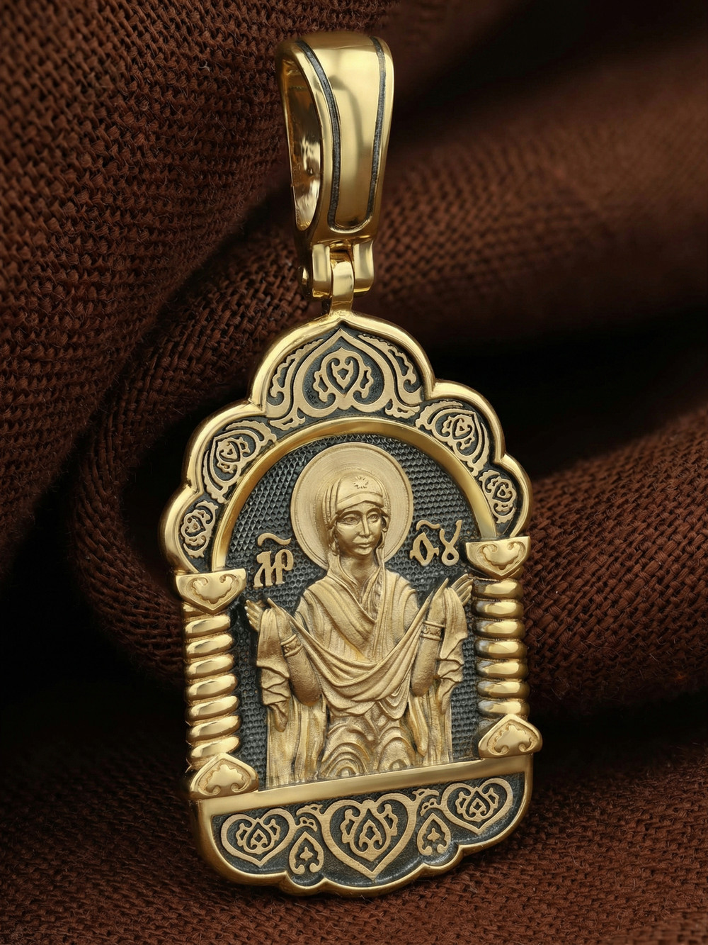 Образок из лимонного золота