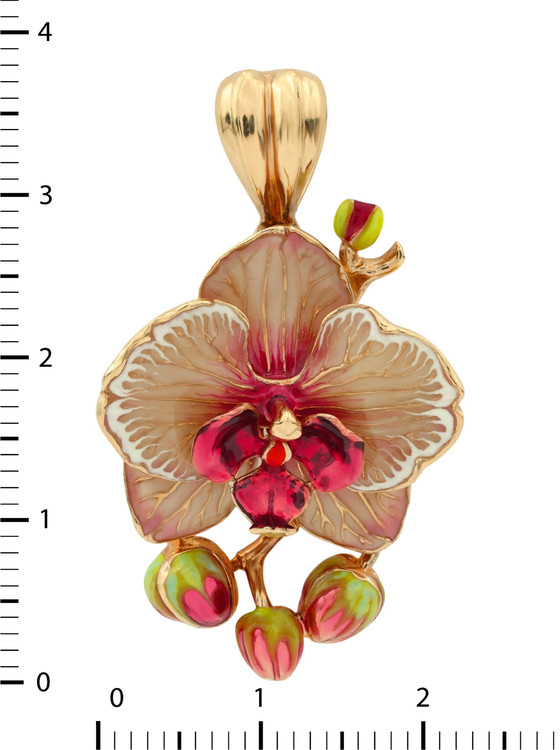 Подвеска из золота c эмалью