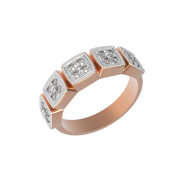 Кольцо из золота c бриллиантами