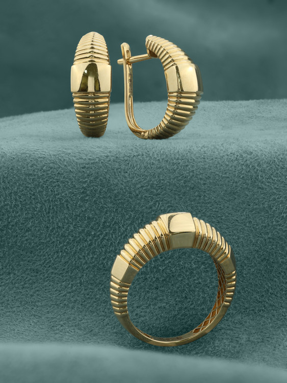 Кольцо из лимонного золота