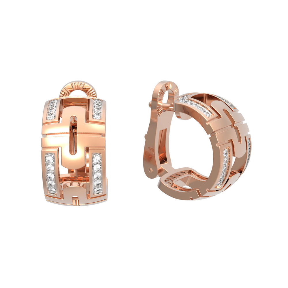 Серьги из золота c бриллиантами