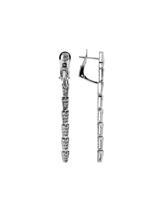 Серьги из белого золота c бриллиантами