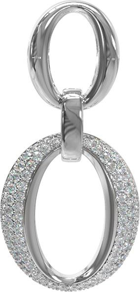 Подвеска из белого золота c бриллиантами