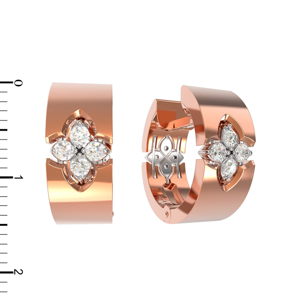 Серьги из золота c бриллиантами