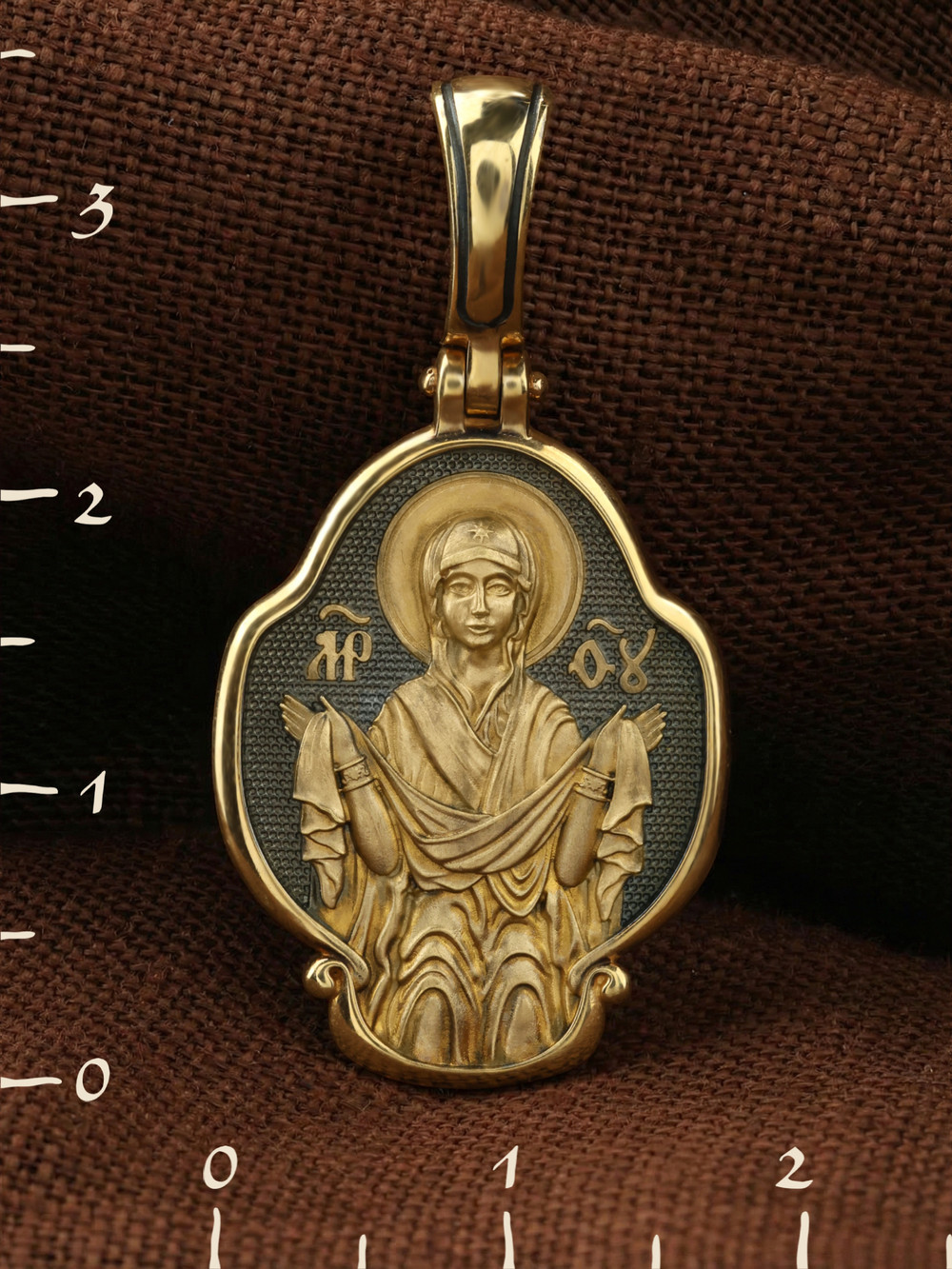 Образок из лимонного золота