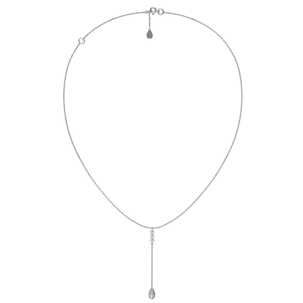 Колье из белого золота c бриллиантами