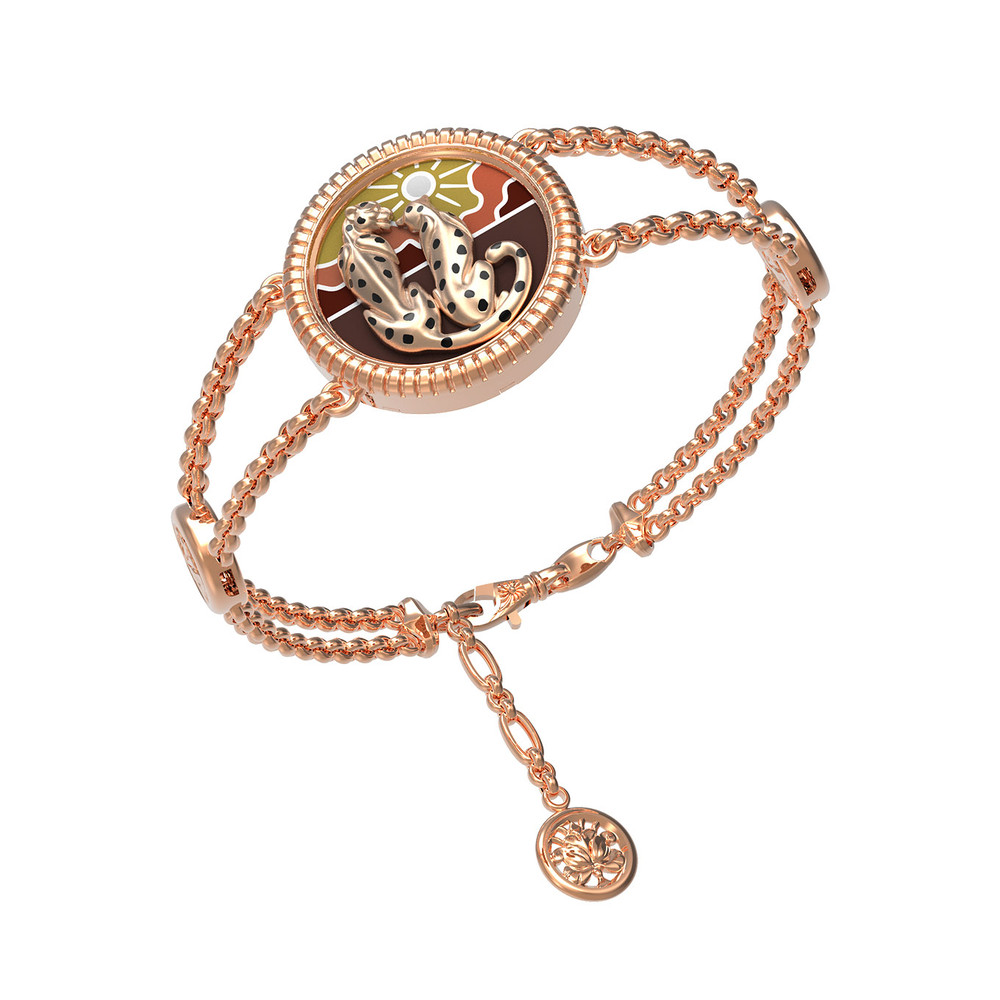 Браслет из золота c эмаль