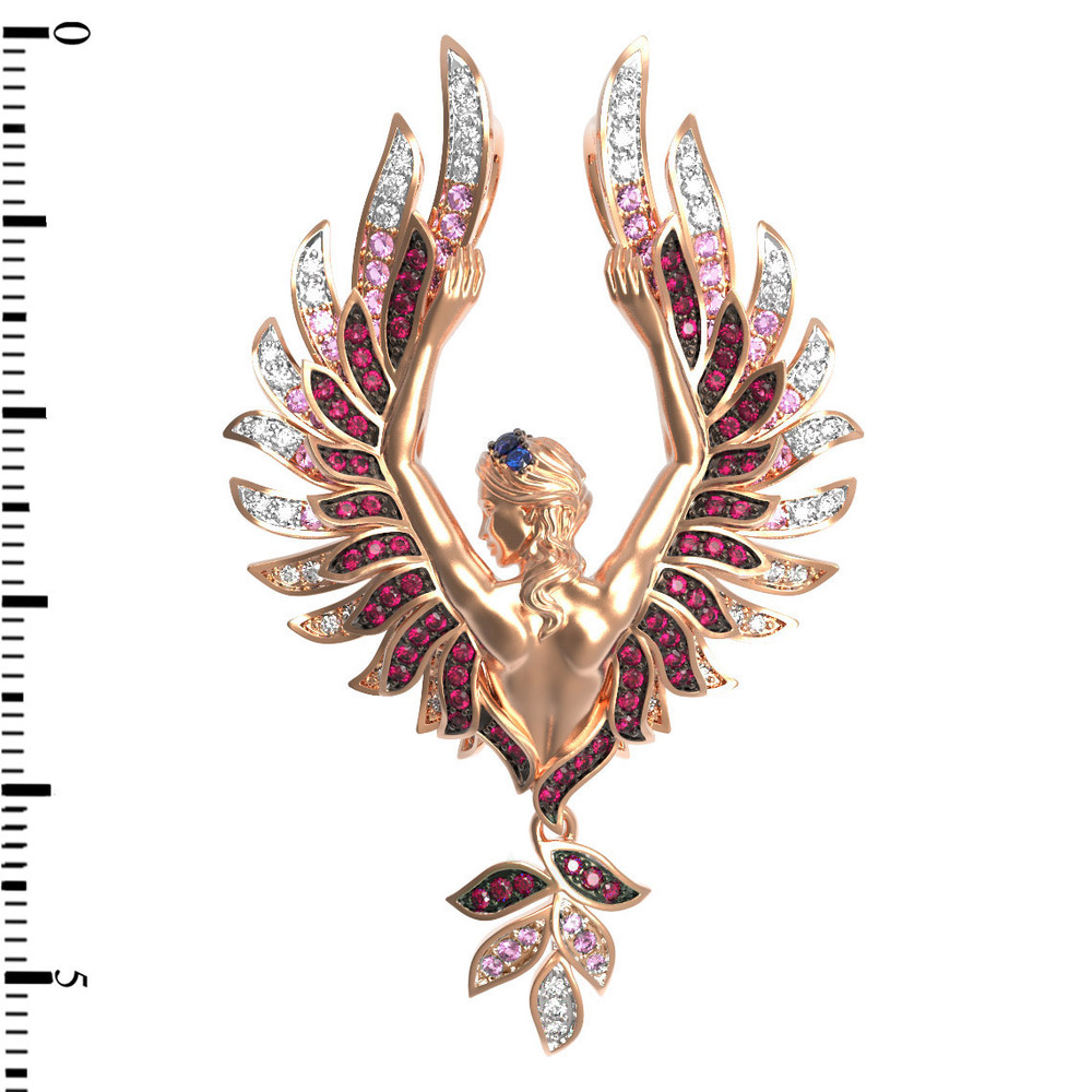 Подвеска из золота c фианитом