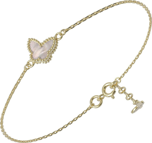 Браслет из лимонного золота c перламутром