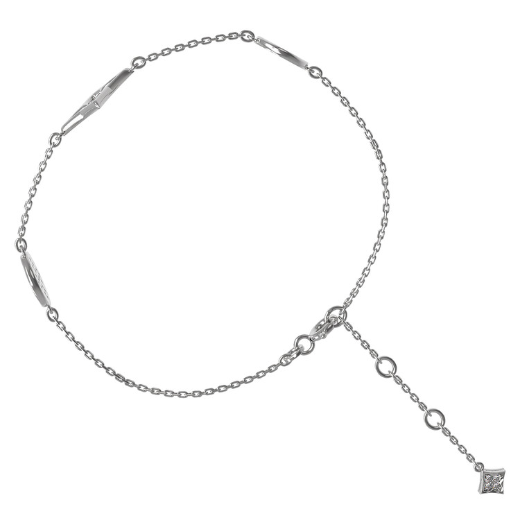 Браслет из белого золота c бриллиантами