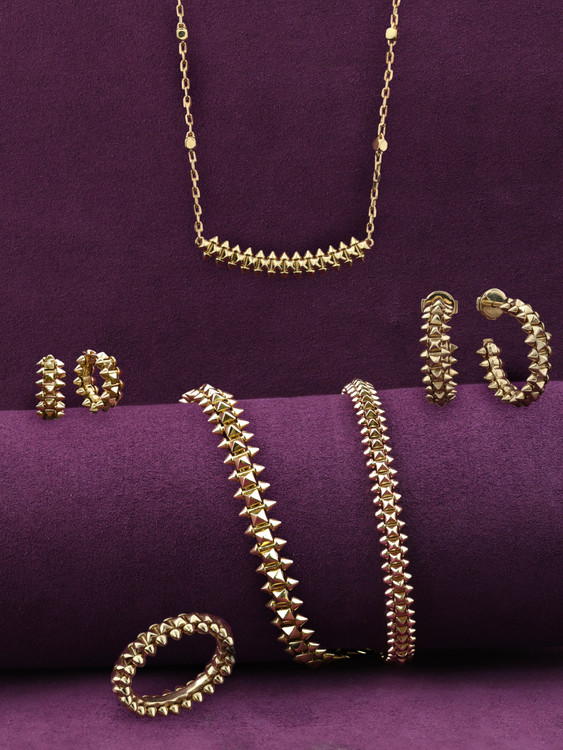 Колье из лимонного золота