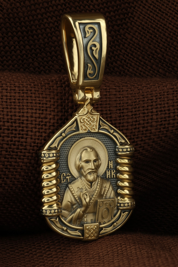 Образок из лимонного золота