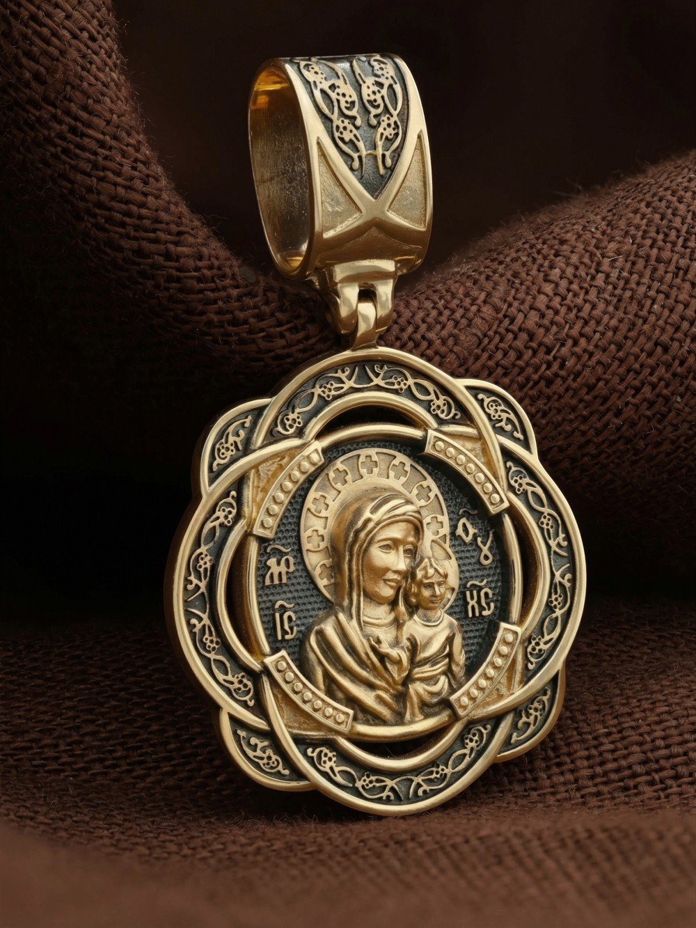 Образок из лимонного золота