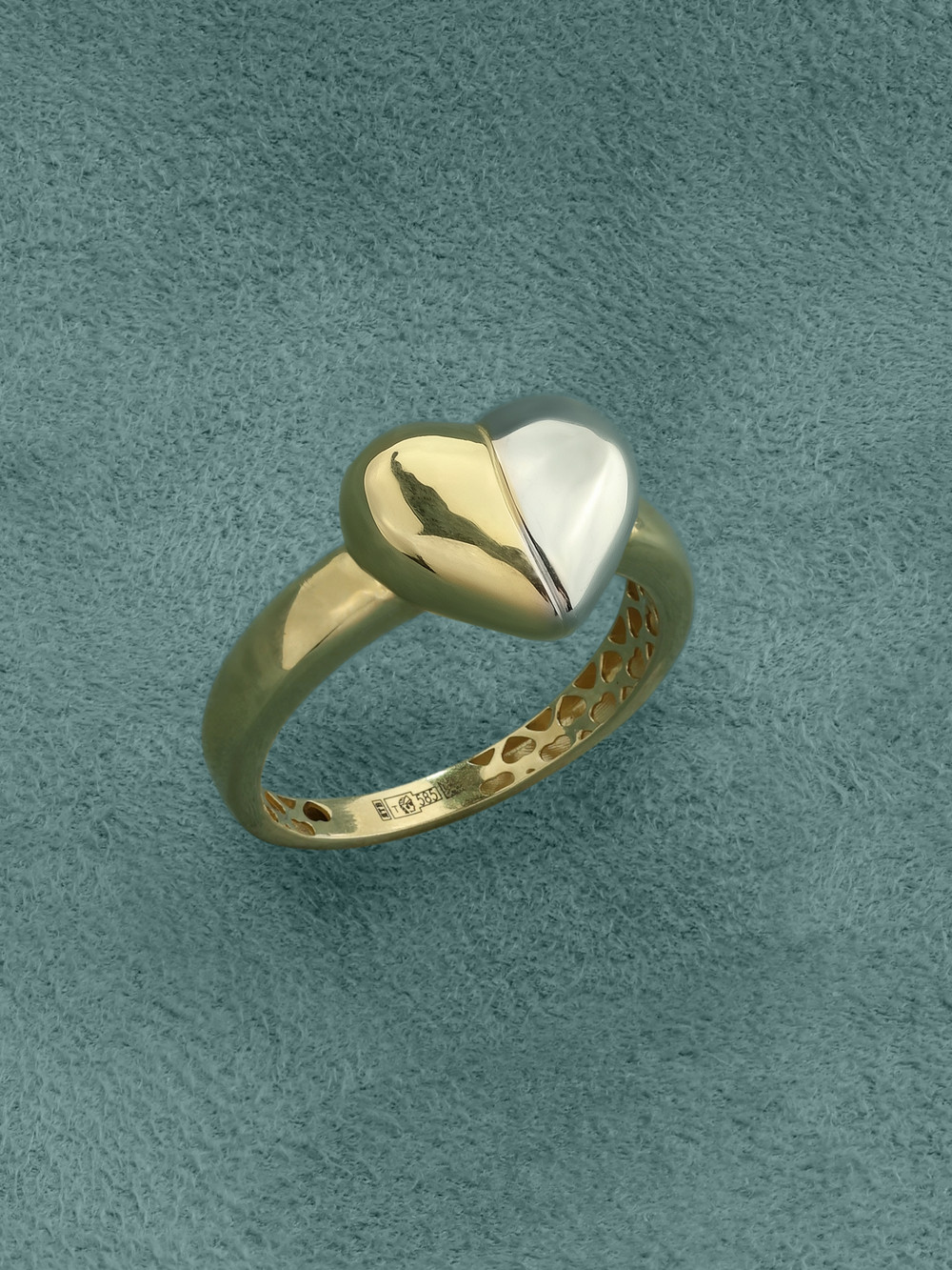 Кольцо из лимонного золота