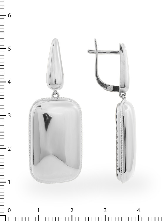 Серьги из белого золота