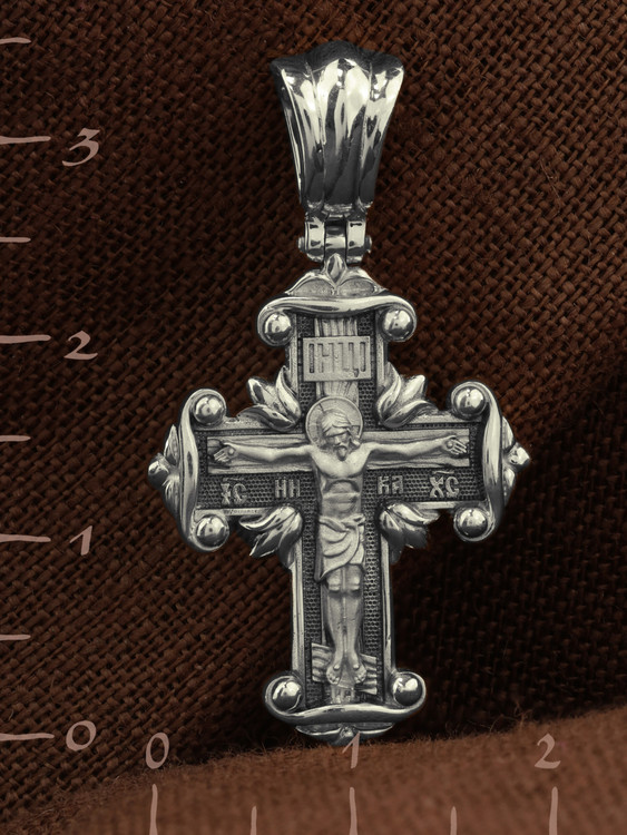 Крест из белого золота