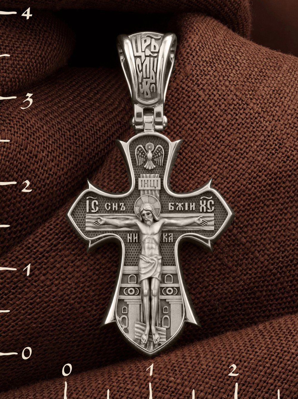 Крест из белого золота