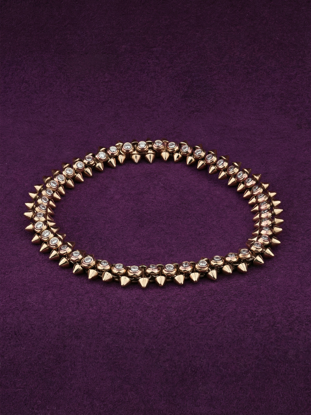 Браслет из розового золота c бриллиантами