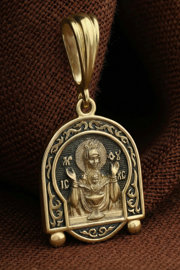 Образок из лимонного золота