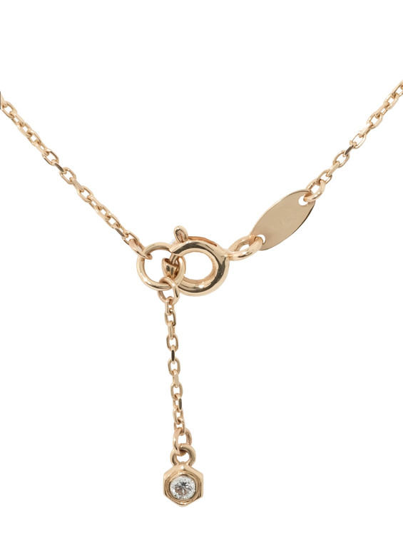 Колье из золота c бриллиантами и перламутром