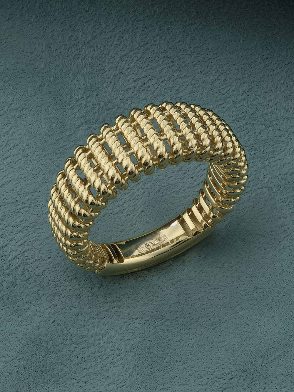 Кольцо из лимонного золота