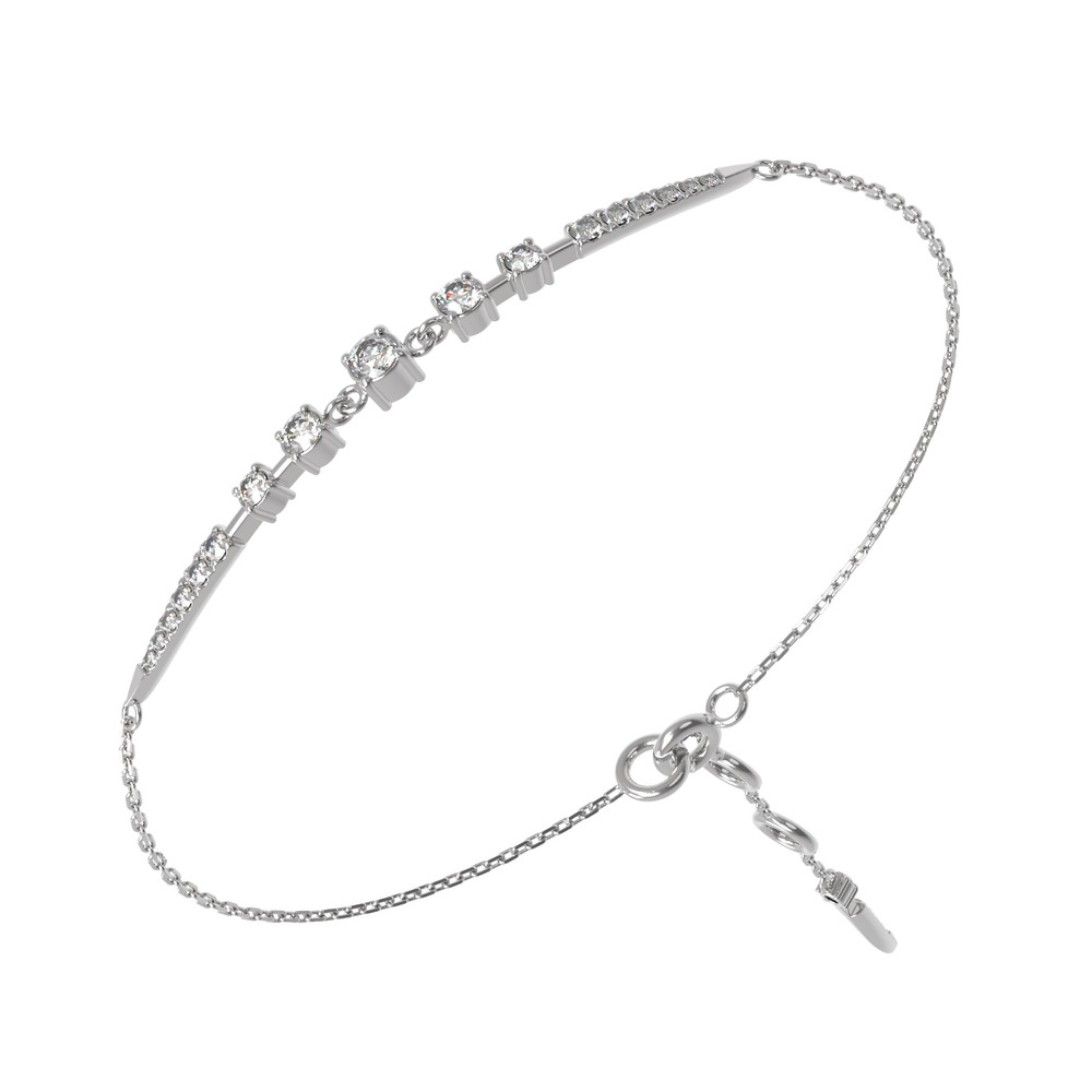 Браслет из белого золота c бриллиантами