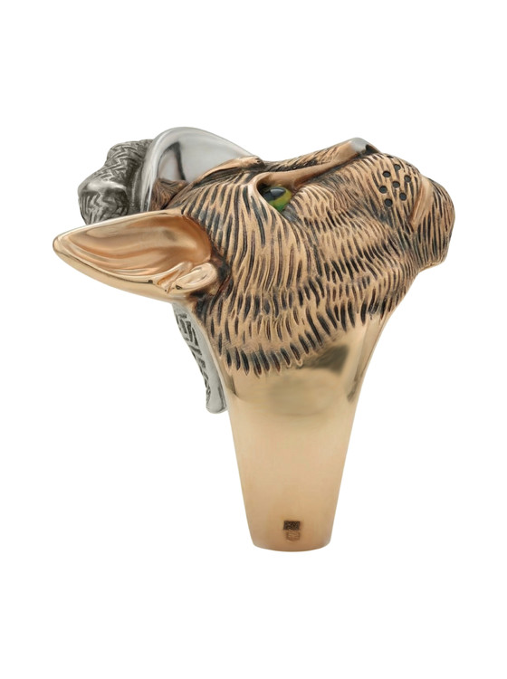 Кольцо из золота c эмалью