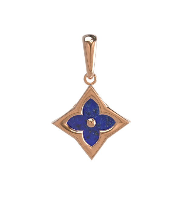 Подвеска из золота c лазуритом