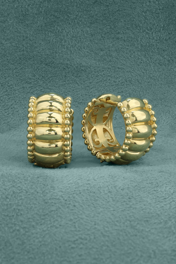 Серьги из лимонного золота