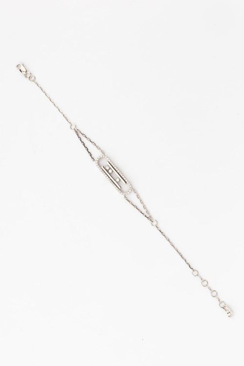 Браслет из белого золота c бриллиантами