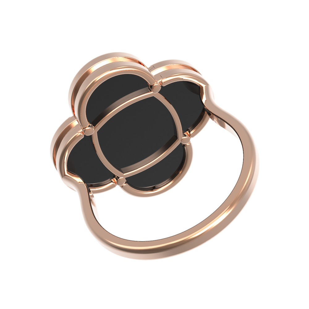 Кольцо из золота c ониксом