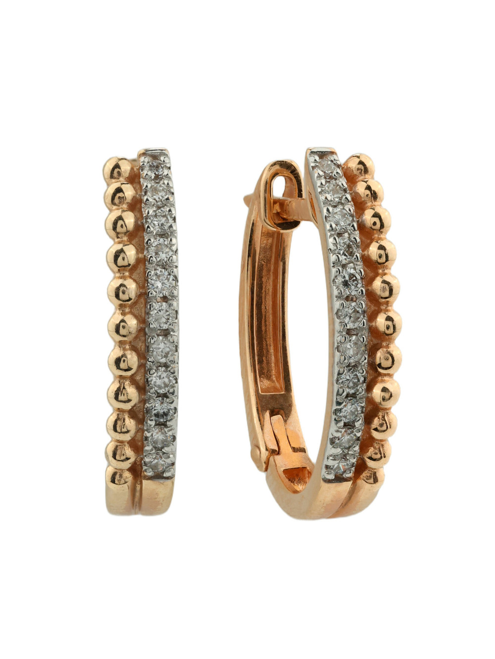 Серьги из золота c бриллиантами