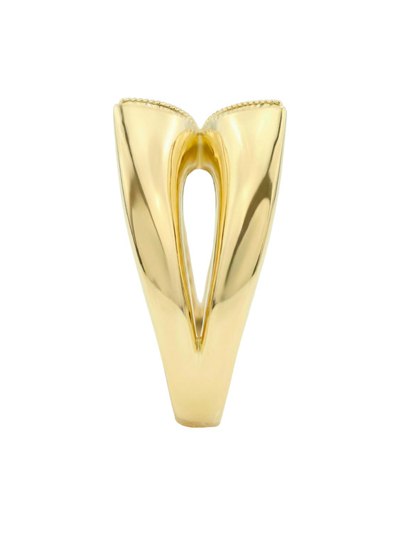 Кольцо из лимонного золота