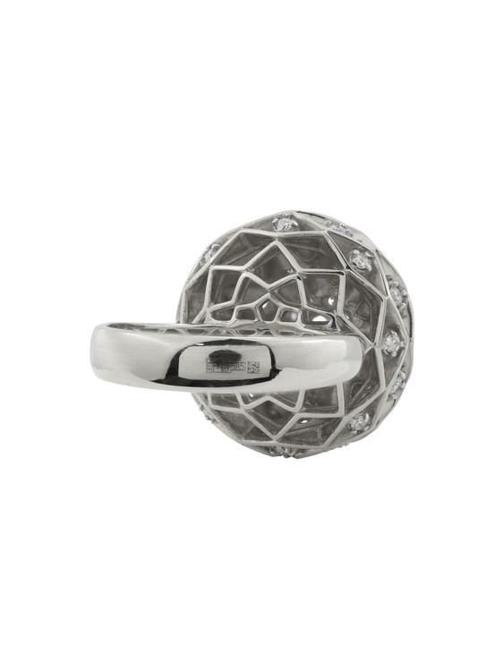 Кольцо из белого золота c бриллиантами