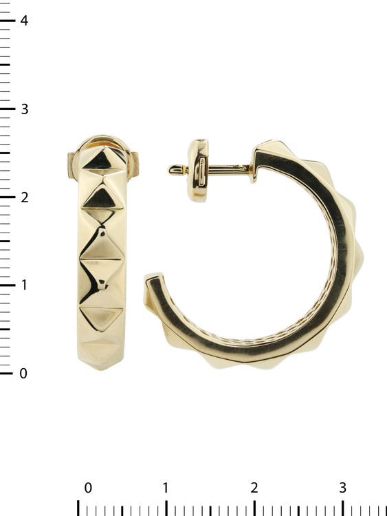 Серьги из лимонного золота