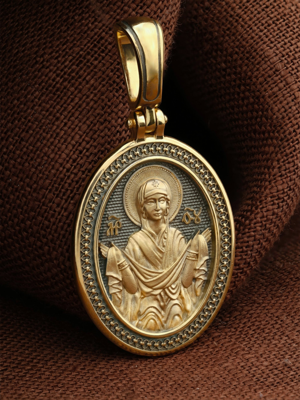 Образок из лимонного золота